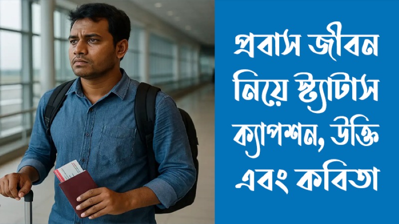প্রবাস জীবন নিয়ে স্ট্যাটাস, ক্যাপশন, উক্তি, কবিতা (সেরা ১৫০+), সফলতা নিয়ে উক্তি