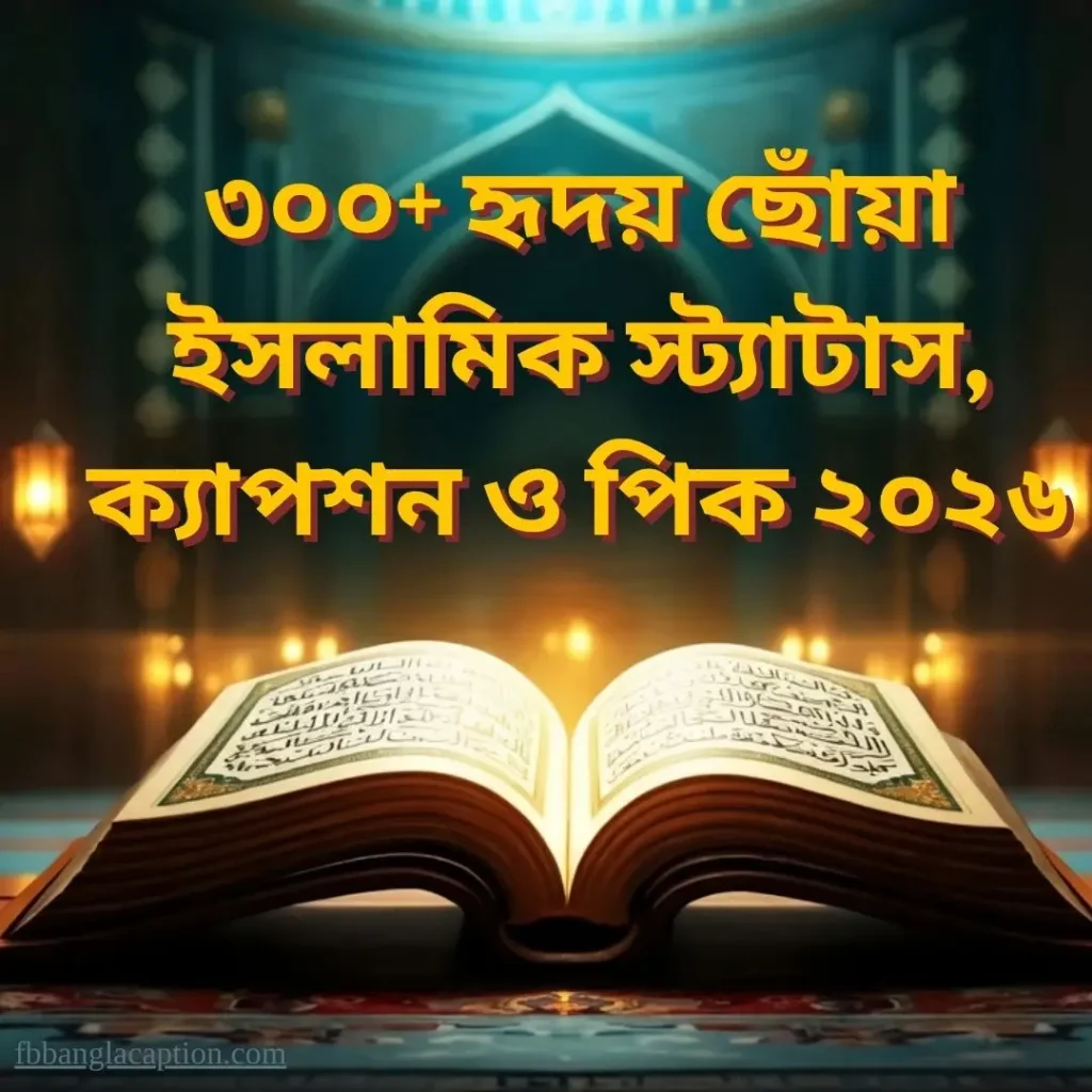৩০০+ হৃদয় ছোঁয়া ইসলামিক স্ট্যাটাস, ক্যাপশন ও পিক ২০২৬, ঈদ মোবারক শুভেচ্ছা