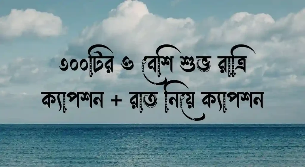 ৩০০+ শুভ রাত্রি ক্যাপশন | রাত নিয়ে ক্যাপশন, সম্পর্ক নিয়ে উক্তি