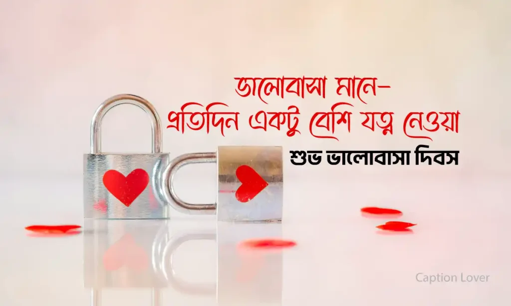 ভালোবাসা দিবসের শুভেচ্ছা ২০২৬ – সেরা ১০০+ স্ট্যাটাস কালেকশন, caption fb