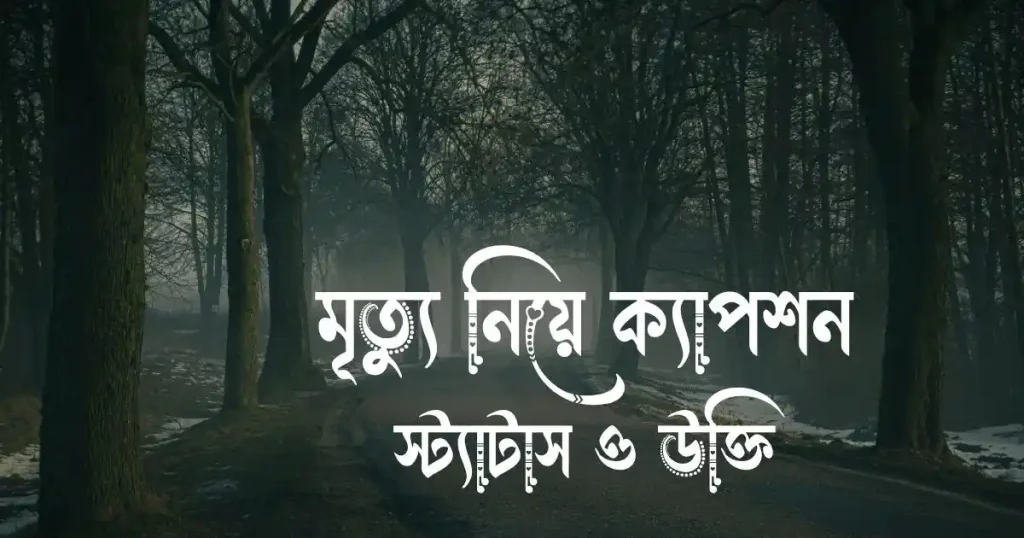 ১৬০+ মৃত্যু নিয়ে ক্যাপশন, স্ট্যাটাস ও উক্তি, রোমান্টিক গল্প