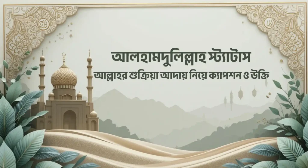 40+ আলহামদুলিল্লাহ স্ট্যাটাস, ক্যাপশন ও উক্তি, জড়িয়ে ধরা পিক