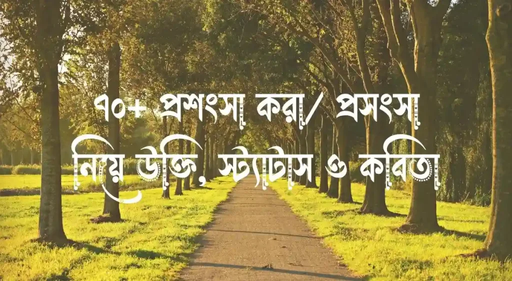 ৭০+ প্রশংসা করা – প্রসংসা নিয়ে উক্তি, স্ট্যাটাস ও কবিতা, hindi caption