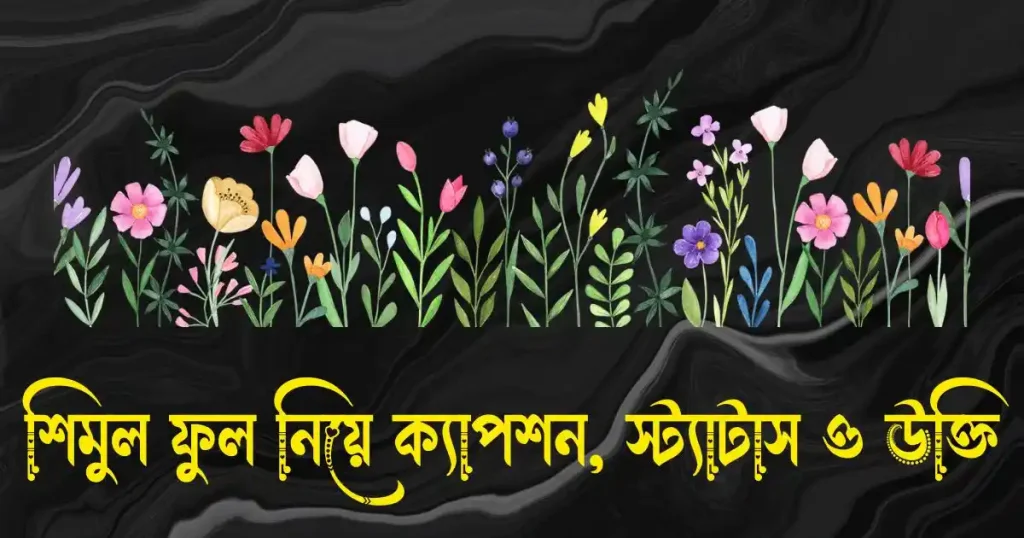 শিমুল ফুল নিয়ে ক্যাপশন, স্ট্যাটাস, উক্তি ও ছন্দ, ফেসবুকে ছবির ক্যাপশন