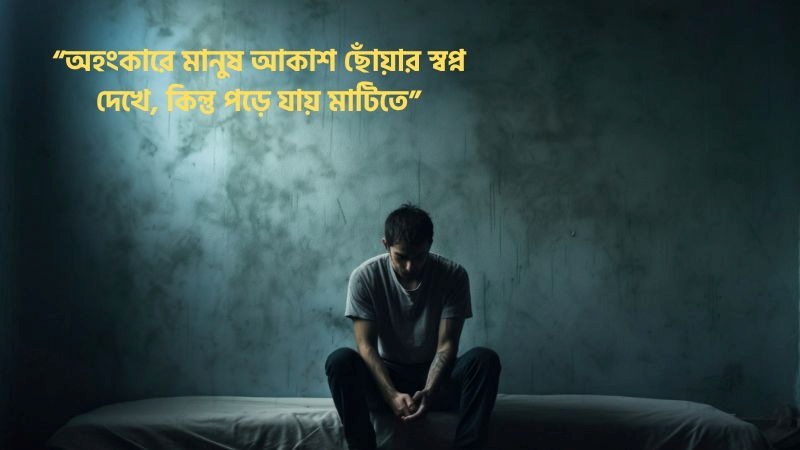 অহংকার পতনের মূল উক্তি – অহংকার নিয়ে উক্তি, স্ট্যাটাস ও কবিতা, রবীন্দ্রনাথ ঠাকুরের উপন্যাসের উক্তি